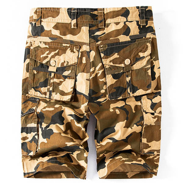 Casual Camo Multi-bag Straight Men's Shorts