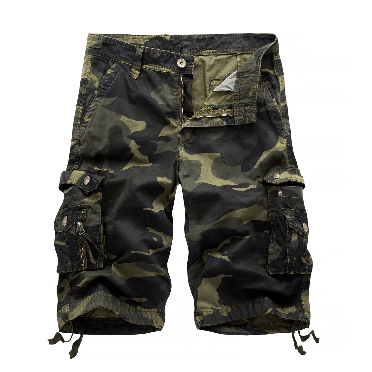 Manlyflex Men's outdoor camouflage cargo shorts