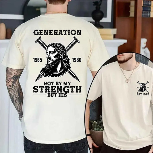 Double-Sided Generation X Custom Year T-shirt, Jesus Christian Shirt, Generation X T-Shirt