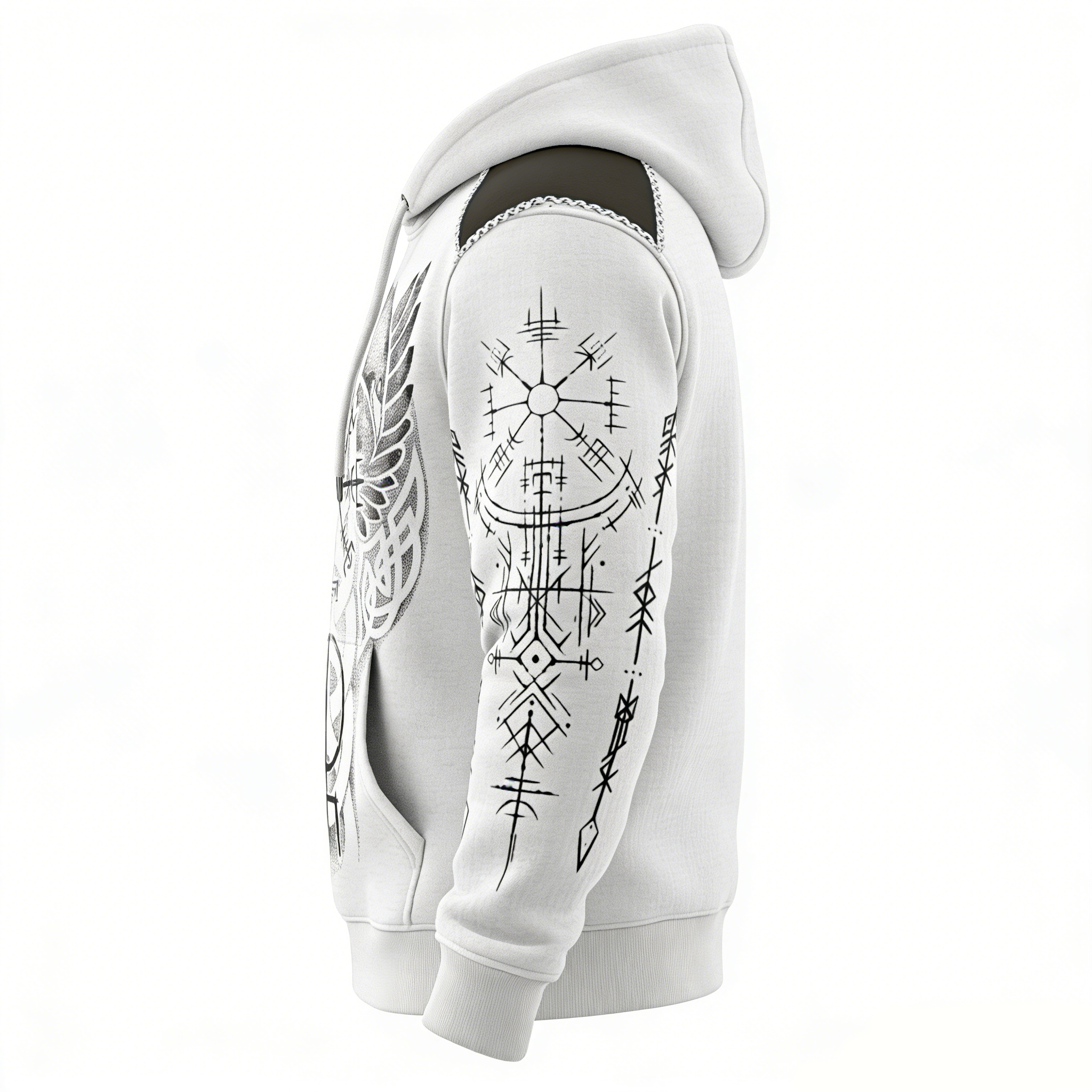 Nordic Viking Vegvísir 3D Print Casual Long-Sleeve Hoodie