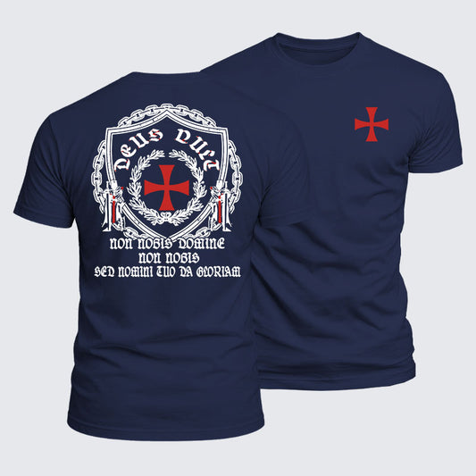 Luxe Mercerized Cotton Tee - Non Nobis Domine, Non Nobis, Sed Nomini Tuo Da Gloriam