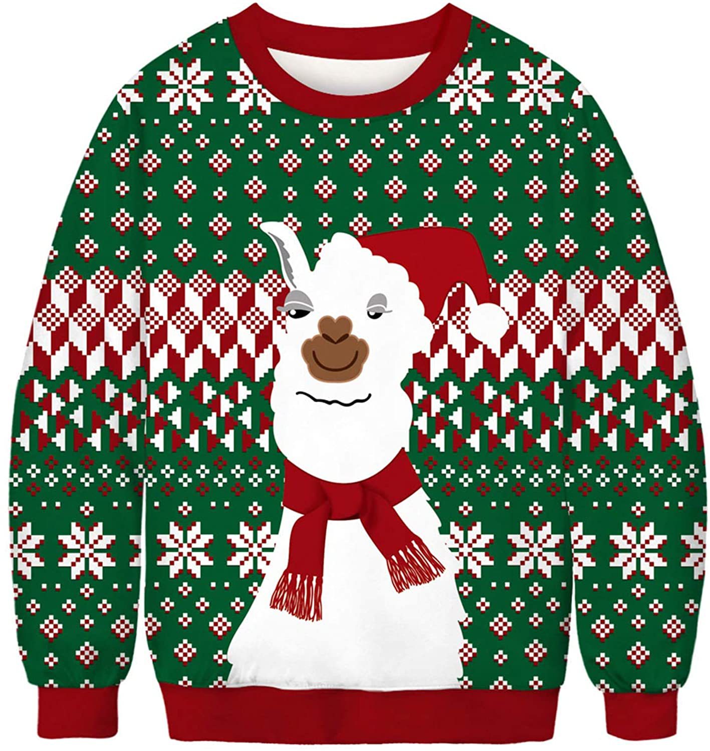 Unisex 3D Cucumber Can Print Christmas Sweatshirt