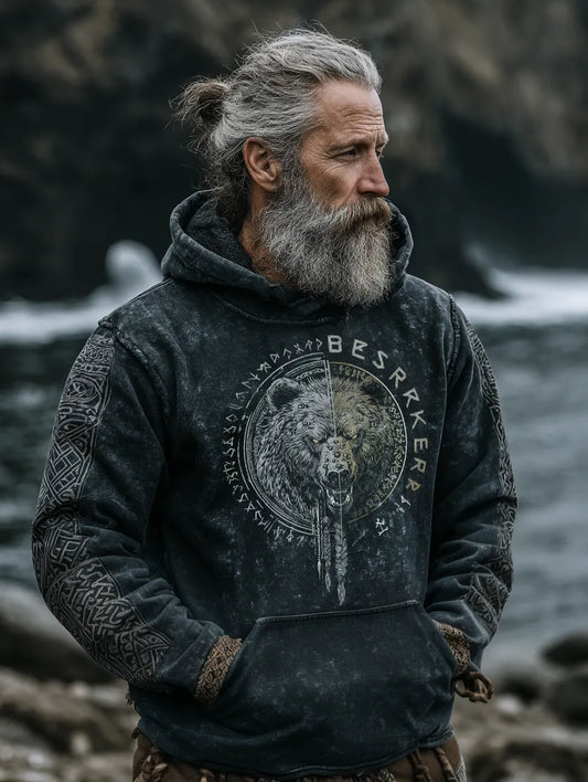 Viking Style Inspired Beer Digital 3D Printed Unisex Casual Hoodie