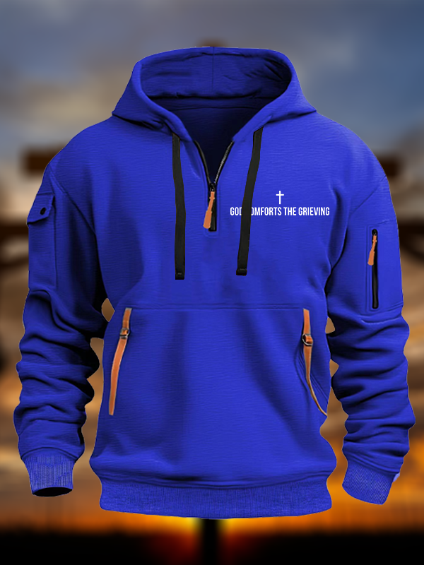 God Comforts The Grieving Jesus God Christian Zipper Hoodies