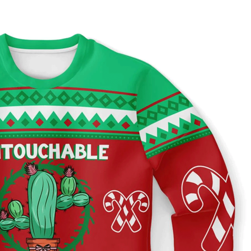 Cactus Untouchable Ugly Christmas Sweater