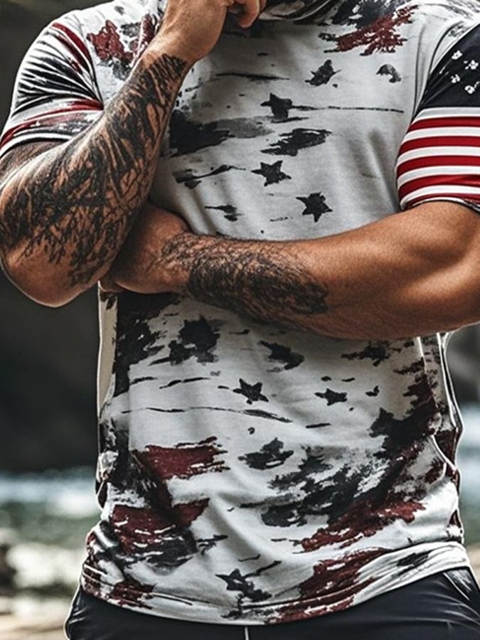 Men's Outdoor Sun Protection Breathable Cool Mask Hooded Sun Protection Short-Sleeved Top