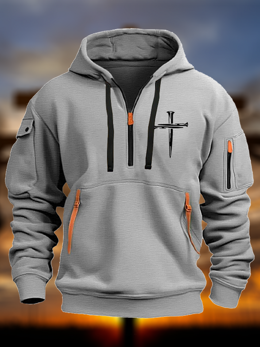 Cross Zipper Hoodies