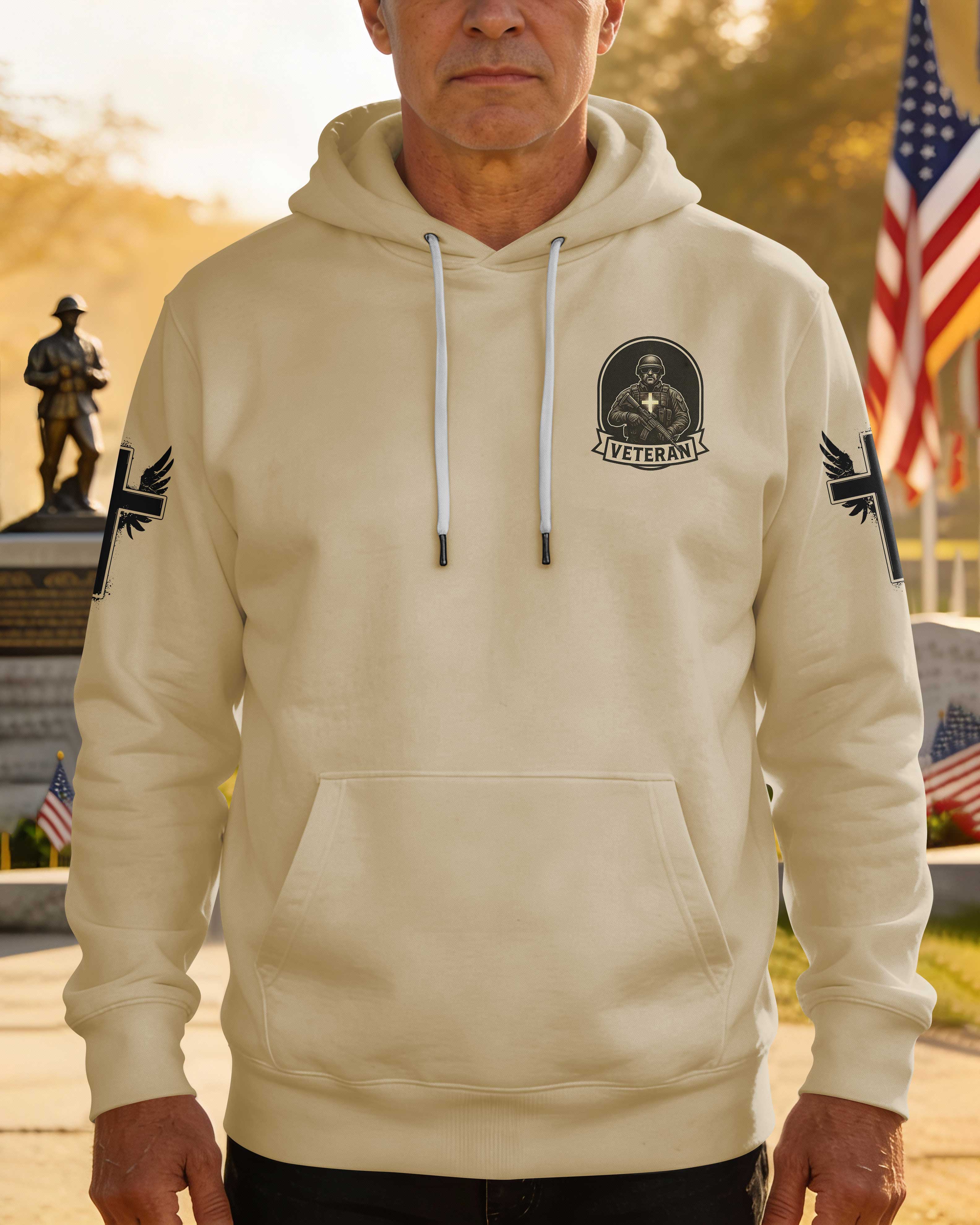 God Took The Strongest Americans All Over Print Hoodie