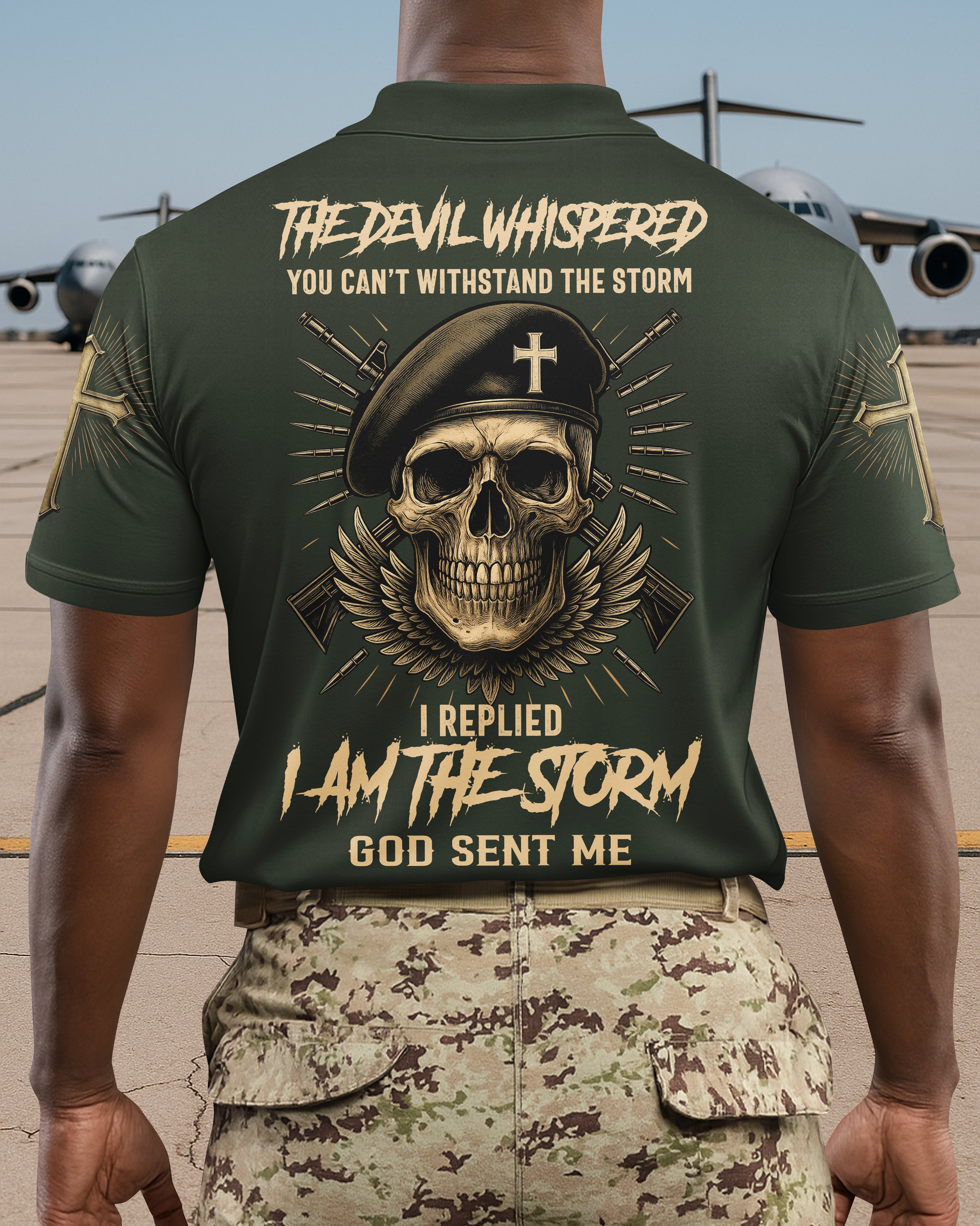 The Devil Whispered You Can't Withstand The Storm Polo