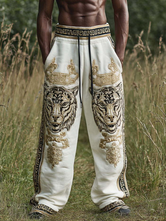 Men's Viking Nordic Tribal Tiger Totem Sports Pants