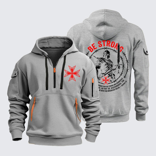 Zipper Hoodies - Be Strong And Courageous Joshua 1:9