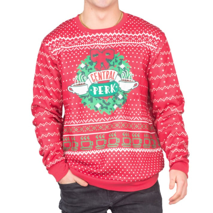 Unisex Print Crew Neck Ugly Christmas Sweatshirt