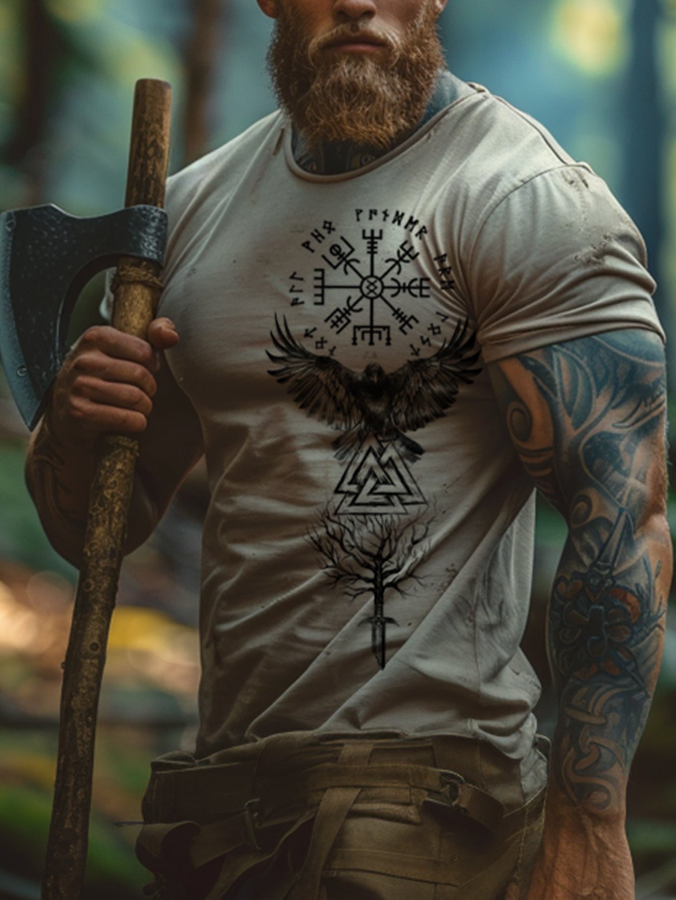 Eagle Print Casual Short Sleeve T-Shirt