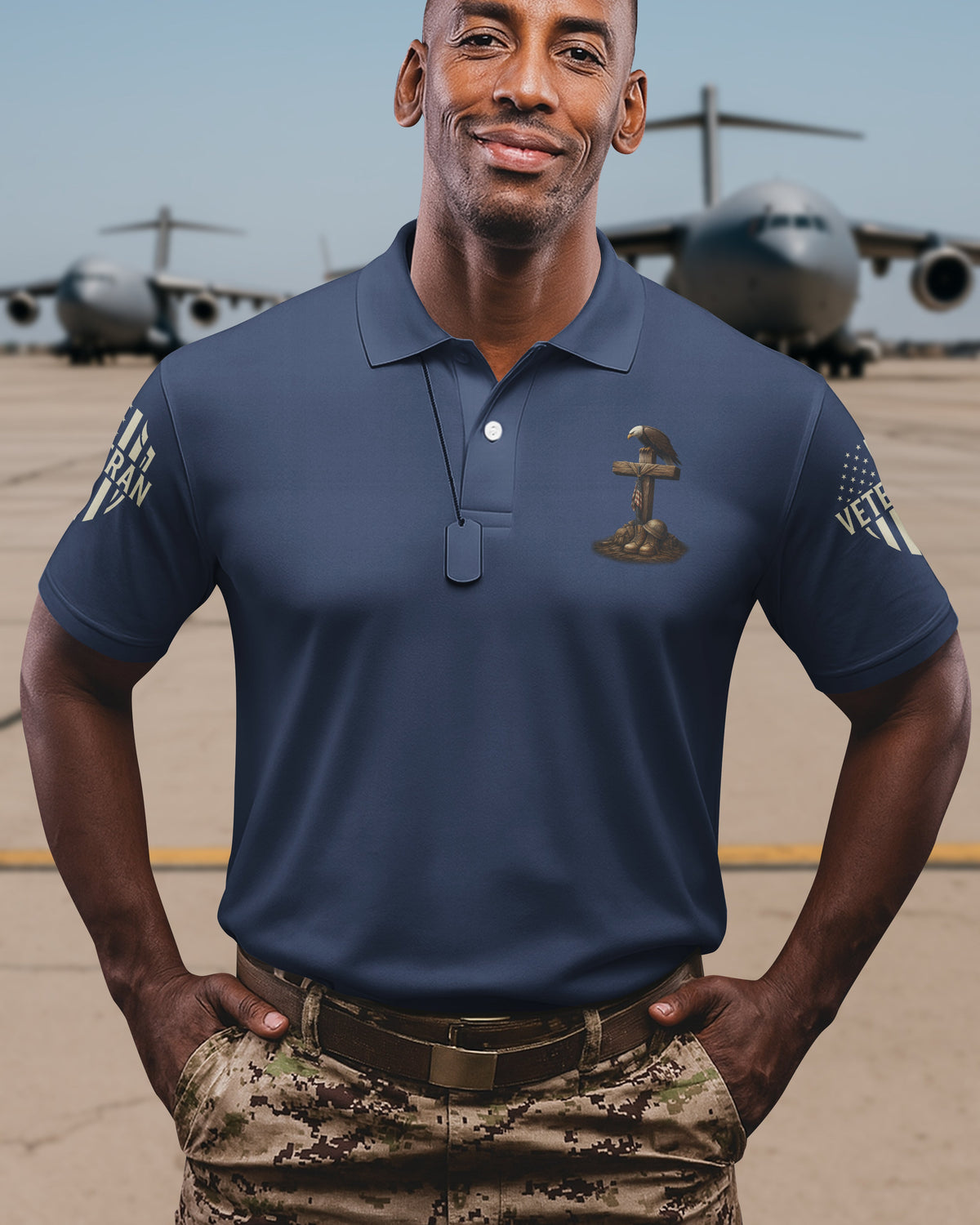 Veteran By Duty Christian By Choice Polo