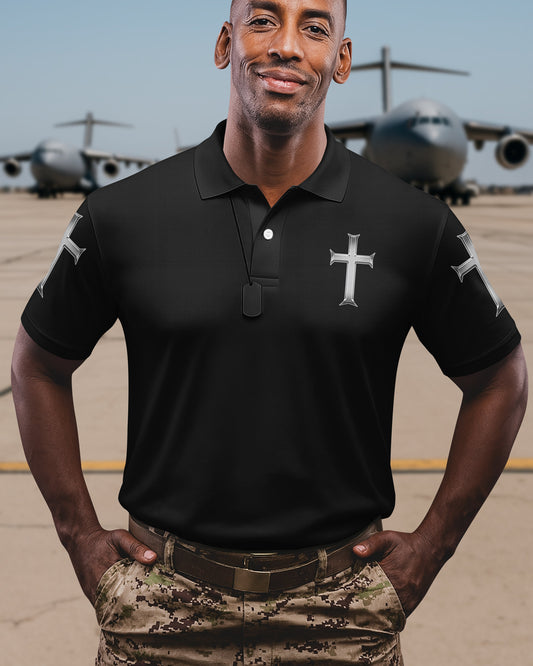 Trained By The Corps Redeemed By The Cross Polo