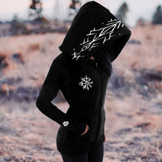 Tribal Bird Viking Ethnic Graphics Hoodie