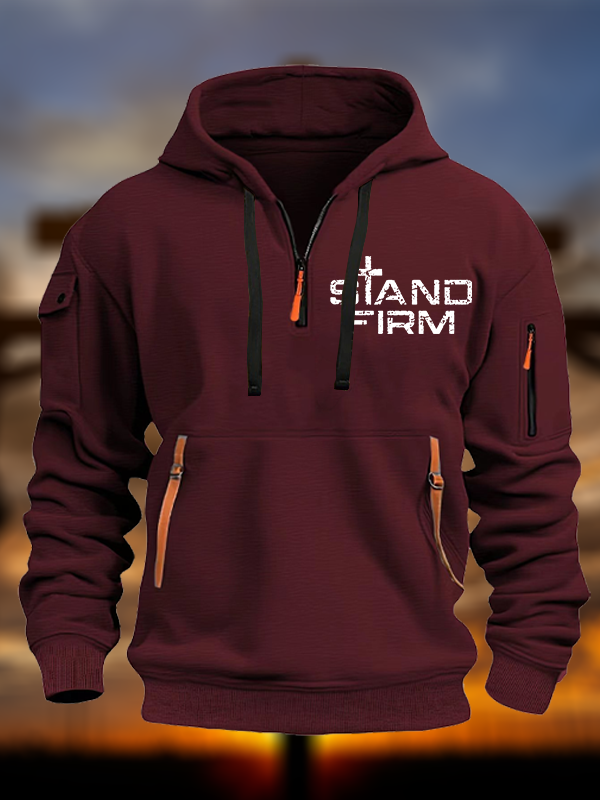 Stand Firm Jesus God Christian Zipper Hoodies