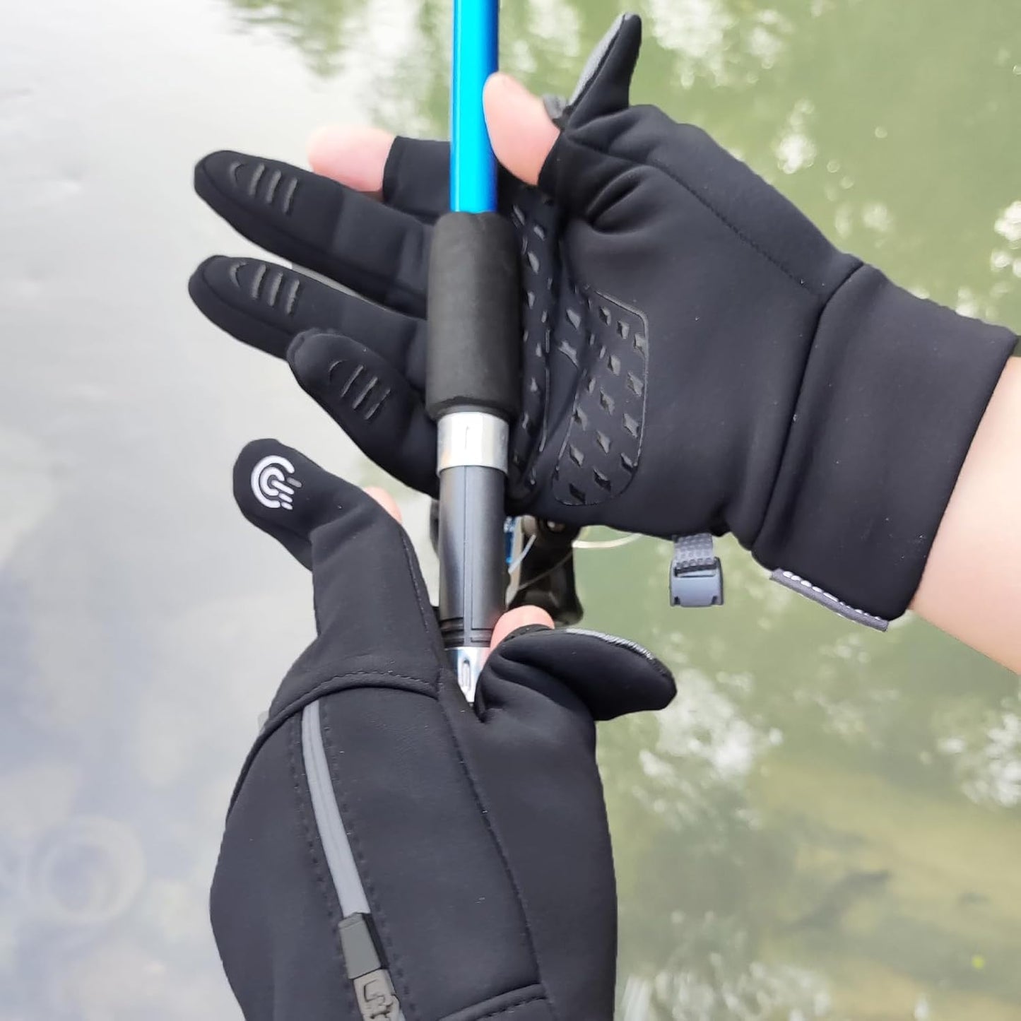 Buy 1 Get 1 Free – 2 Pairs Winter Fingerless Fishing Gloves for Men & Women