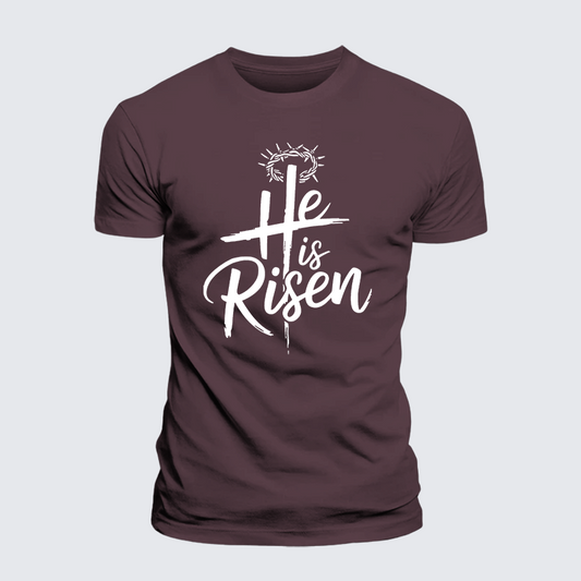 Luxe Mercerized Cotton Tee - He Is Risen