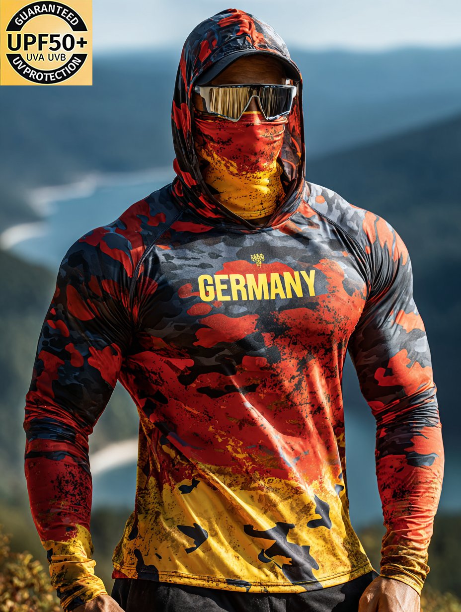 Men's Germany Hooded Sun Shield Shirt