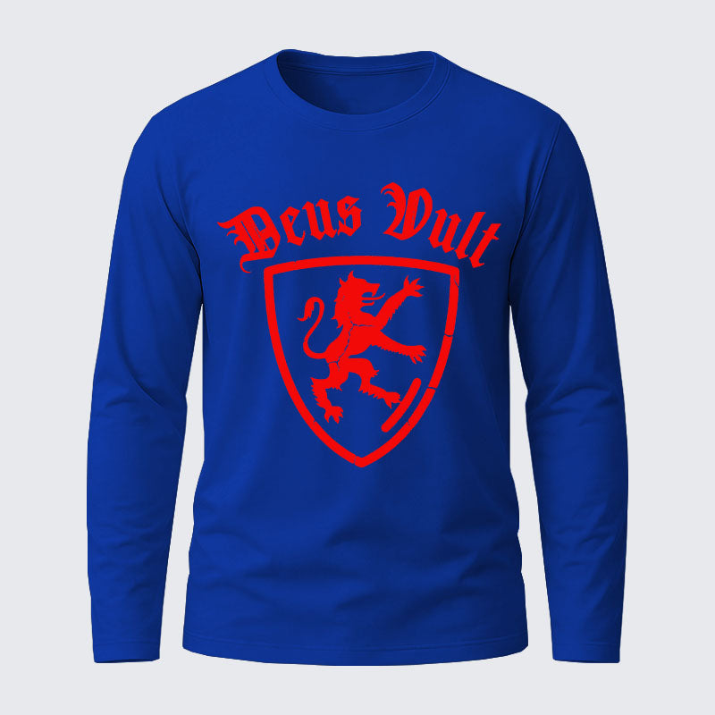 Deus Vult Cotton Long Sleeve T-Shirt