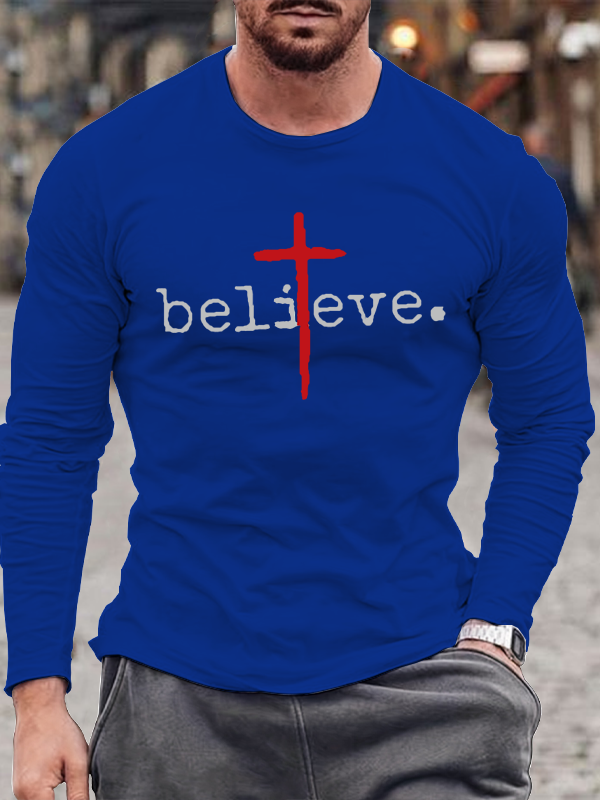 Red Cross Believe Long Sleeve