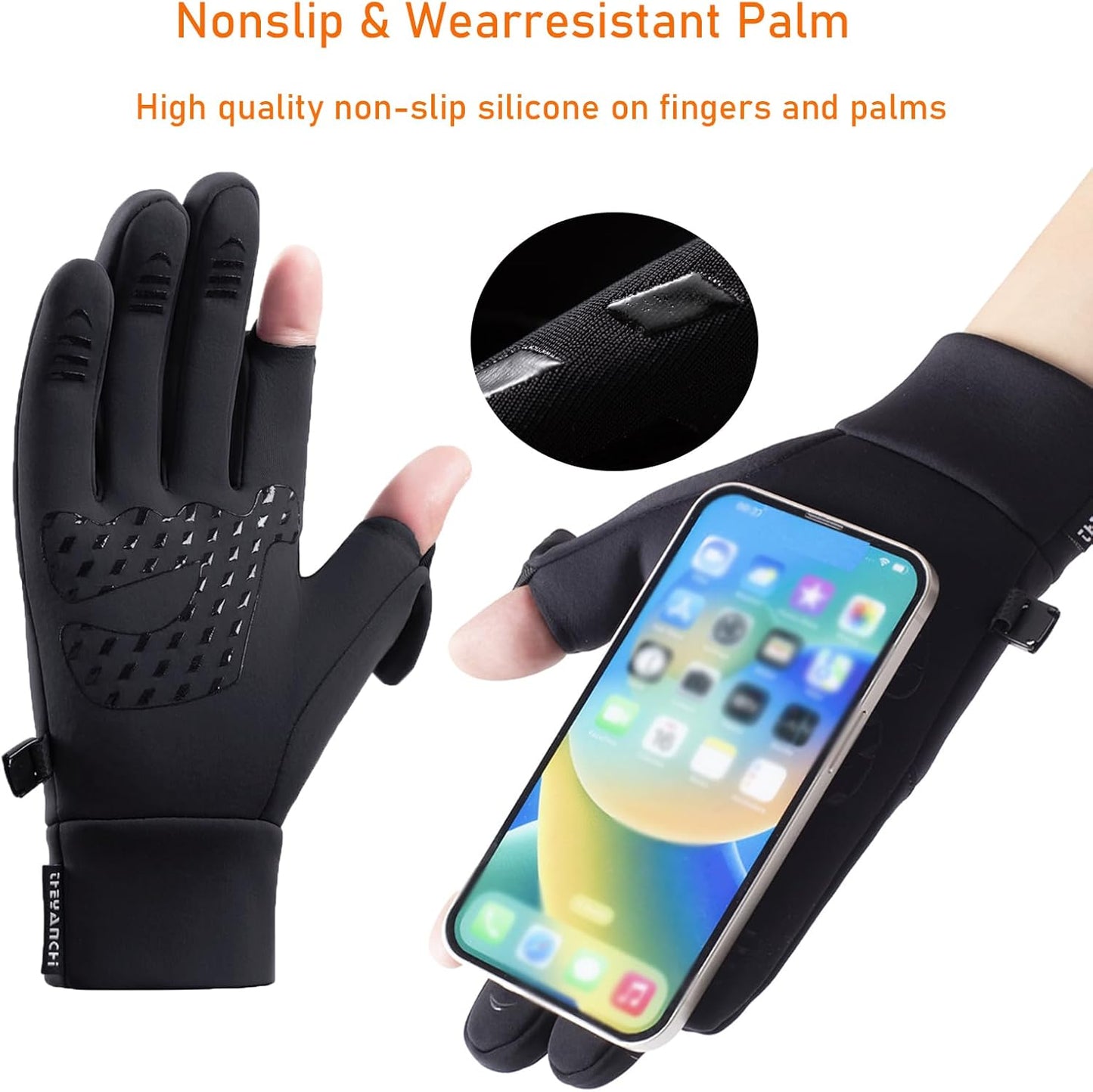 Buy 1 Get 1 Free – 2 Pairs Winter Fingerless Fishing Gloves for Men & Women