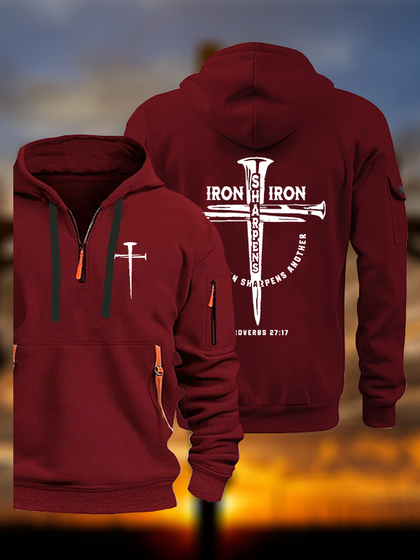 Iron Jesus God Christian Zipper Hoodies