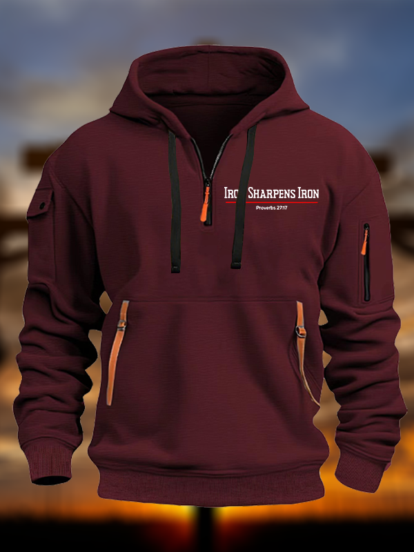 Iron Sharpens Iron Jesus God Christian Zipper Hoodies