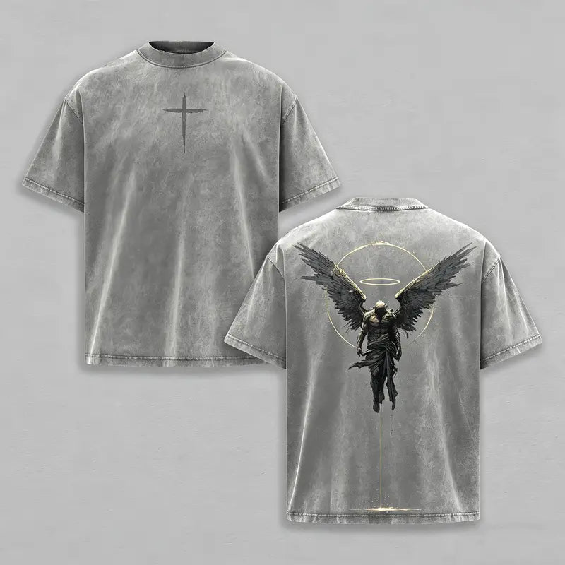 VINTAGE ANGEL CROSS OVERSIZED T-SHIRT