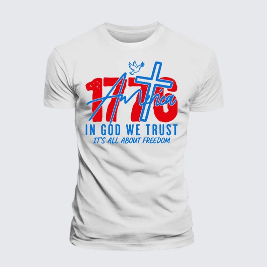 Luxe Mercerized Cotton Tee - 1776 In God We Trust