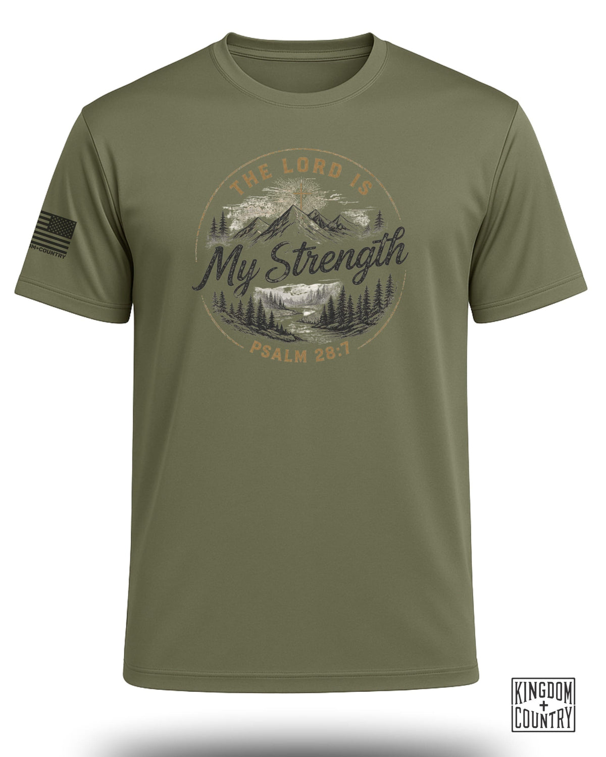 Lord Is My Strength Mountain Performance Shirt