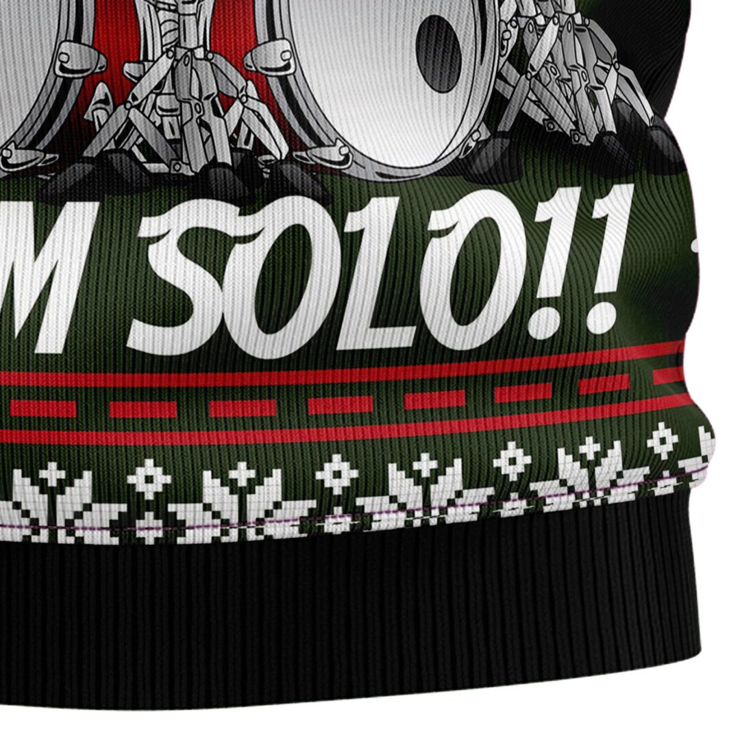 Drum Solo Ugly Christmas Sweater