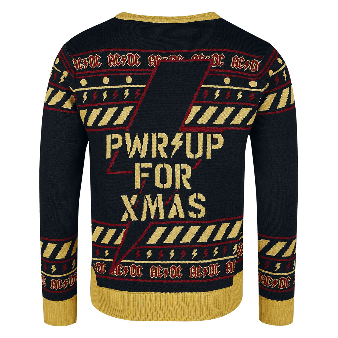Unisex Rock Band Print Crew Neck Ugly Christmas Sweatshirt