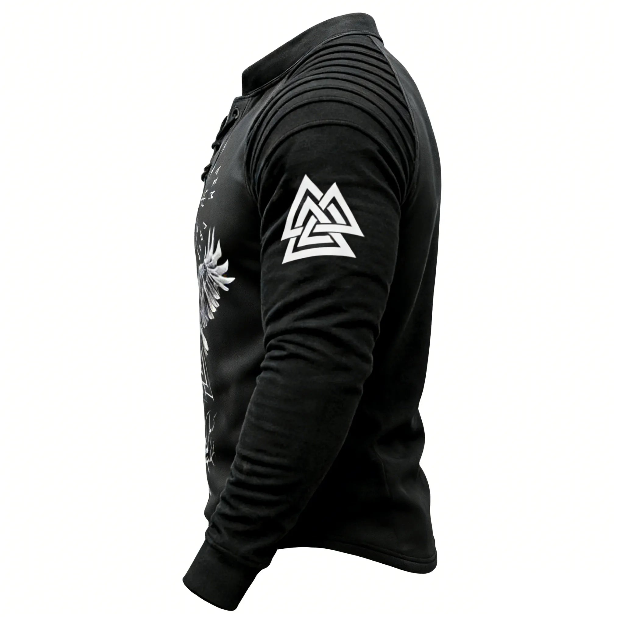 Crow Totem Wizard Totem Rune Print Sweatshirt