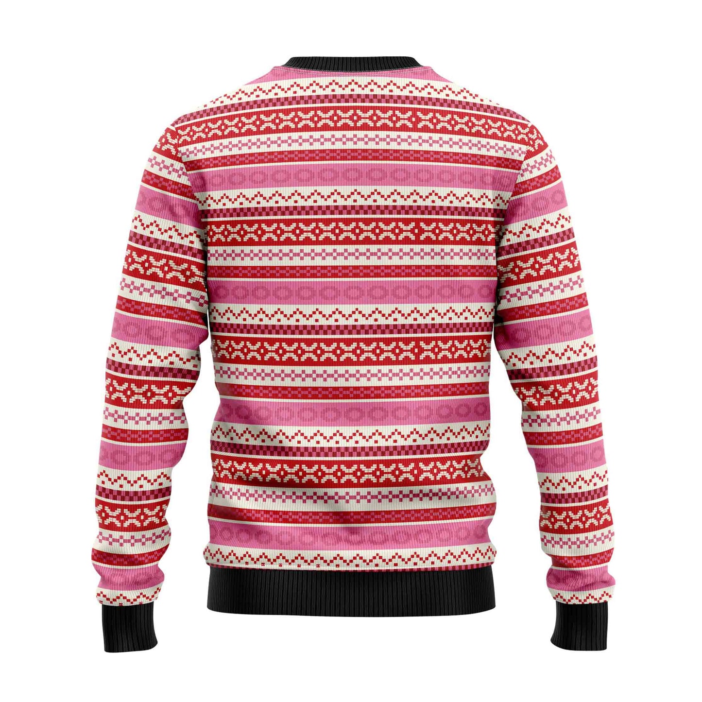 Unisex Vintage Flamingo Flamingle All The Ways Print Crew Neck Ugly Christmas Sweatshirt