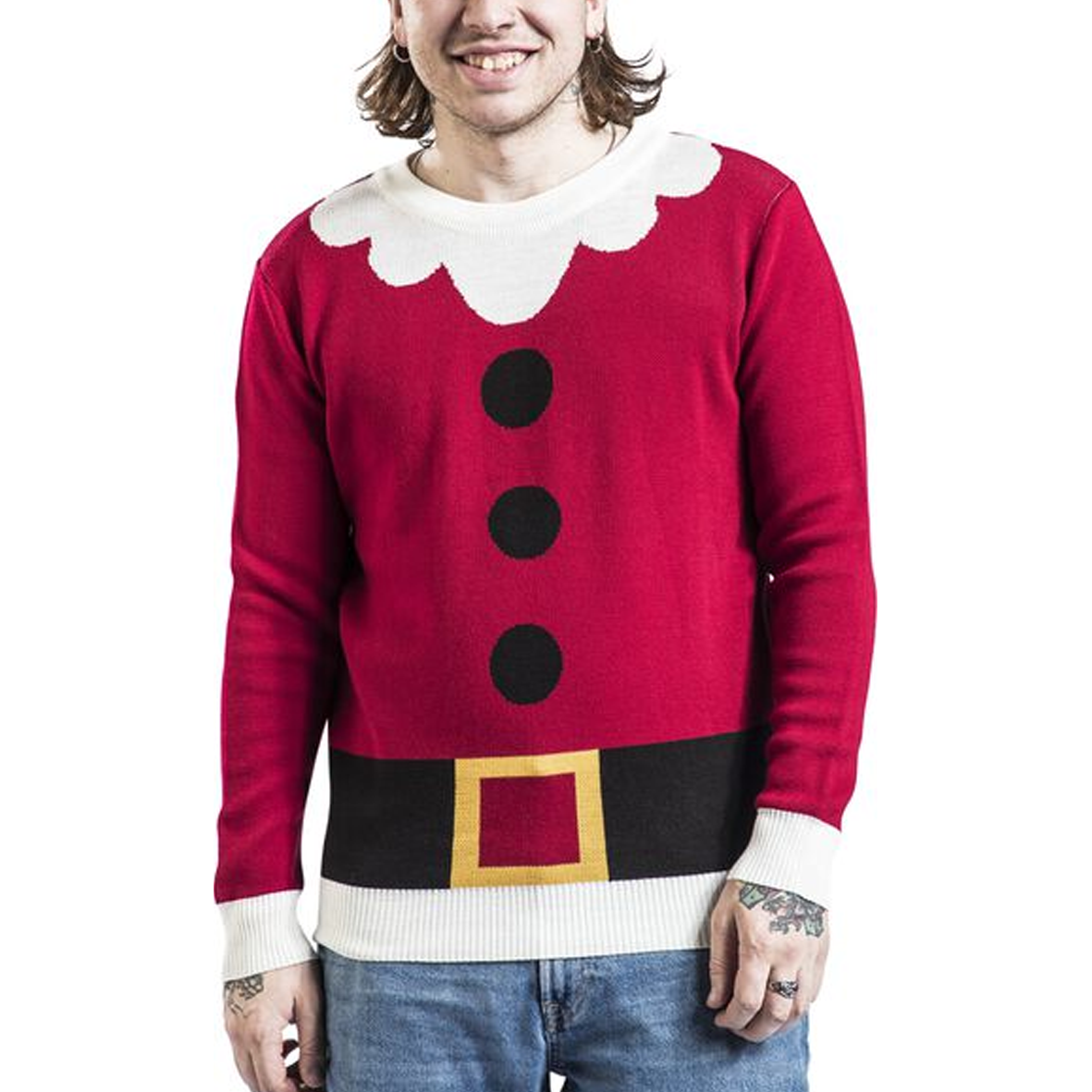 Unisex Christmas Story Print Crew Neck Ugly Christmas Sweatshirt