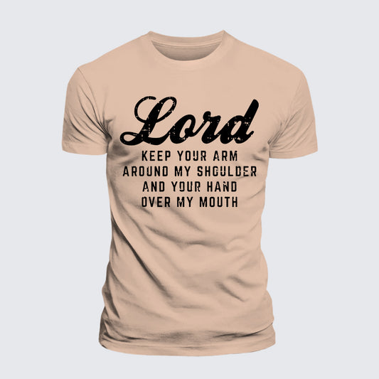 Luxe Mercerized Cotton Tee - Lord Arm Shoulder Hand Mouth