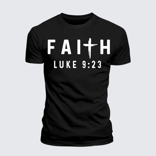 Luxe Mercerized Cotton Tee - Luke 9:23