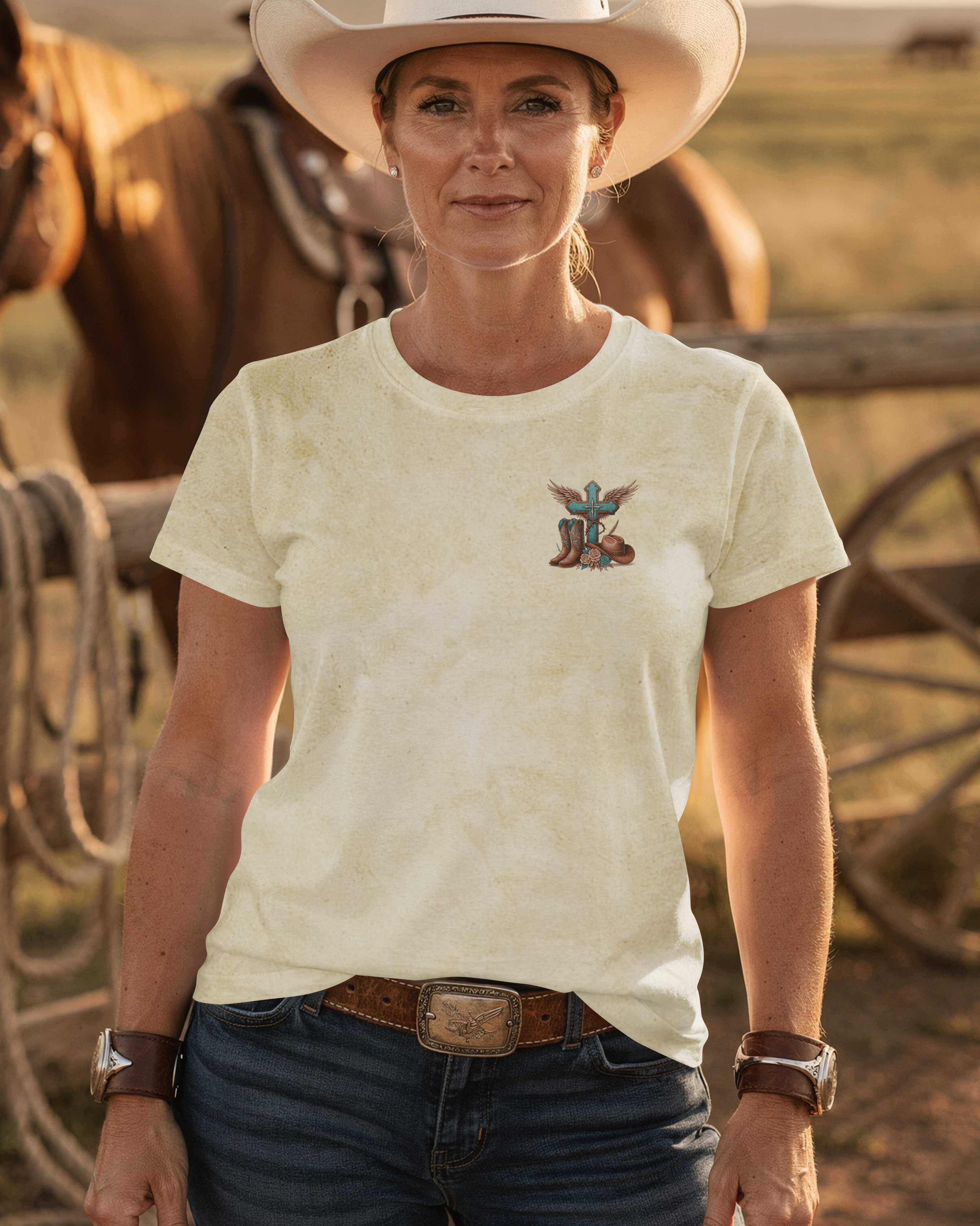 His Cross Leads My Path Every Step Every Ride T-Shirt