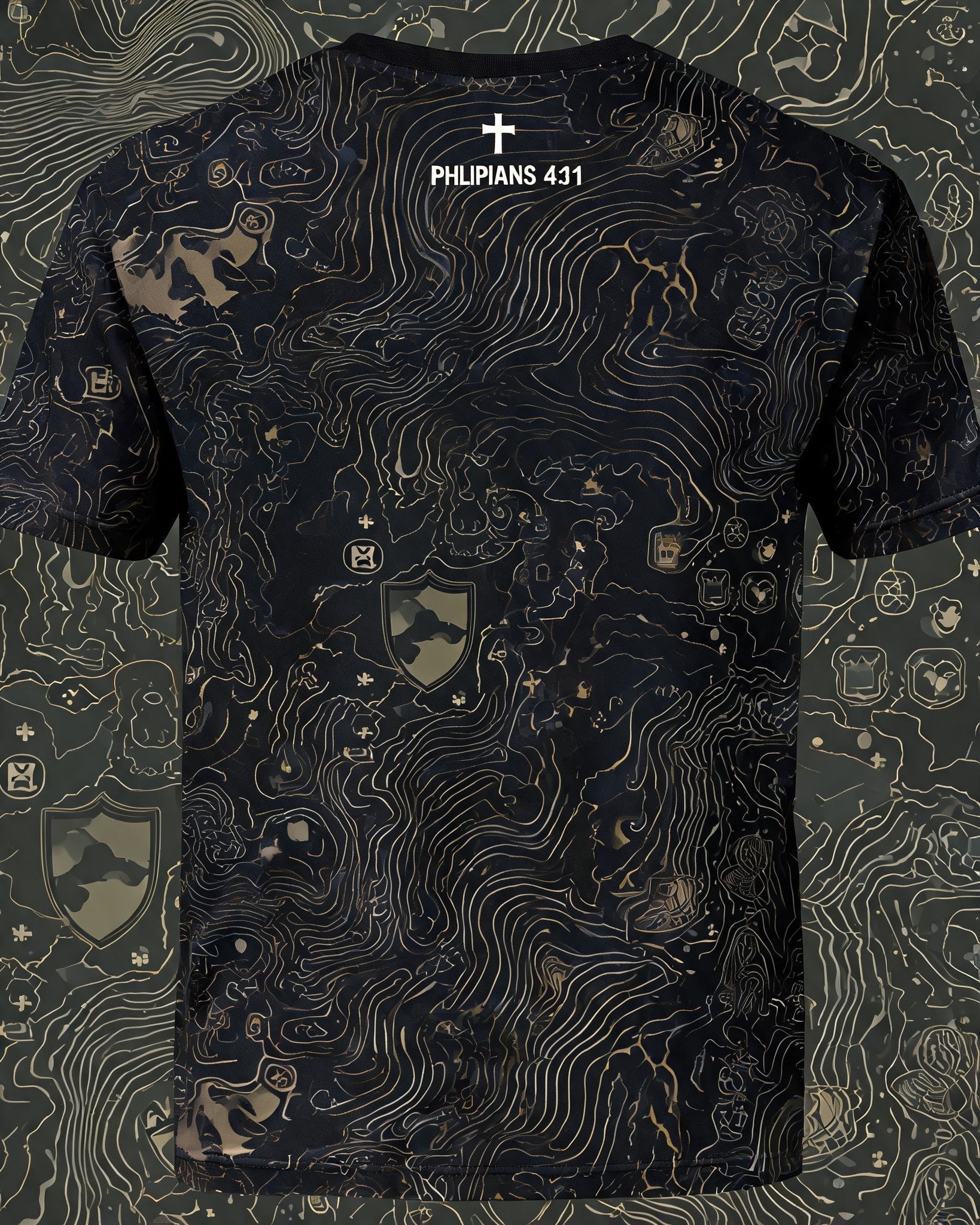 Christian Shirt Brown - My Oath Was Temporary His Covenant Is Eternal Short Sleeve AOP Tee
