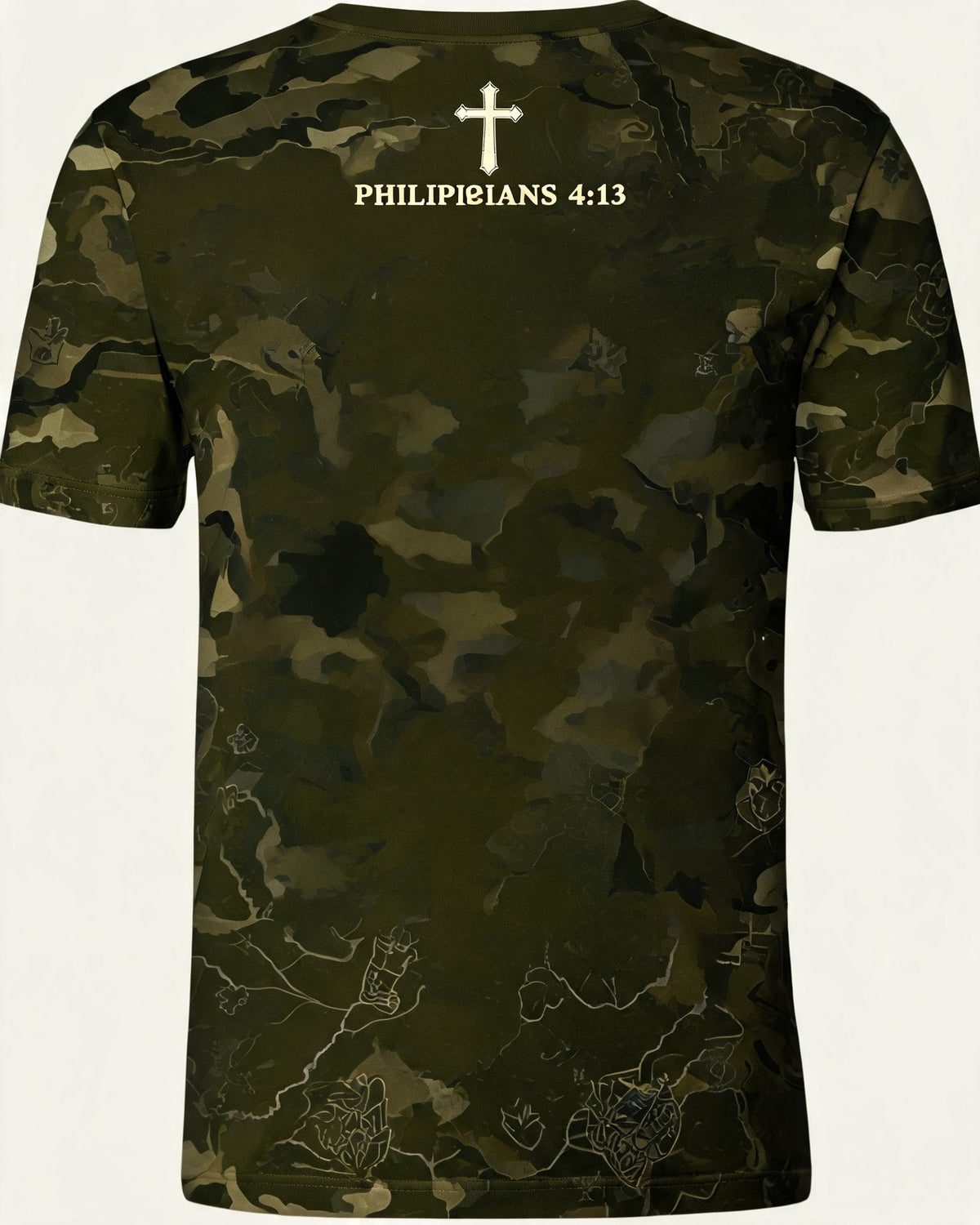 Christian Shirt Minimalist - Lionhearted By Faith Short Sleeve AOP Tee