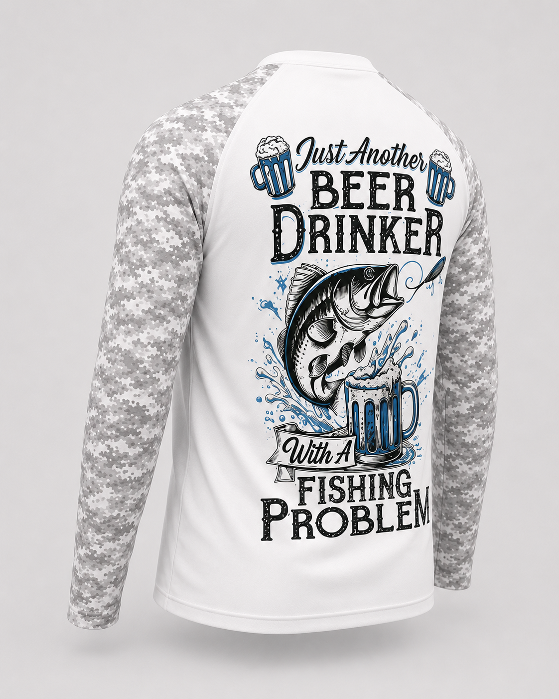 Personalized Beer Drinker Fishing Shirt