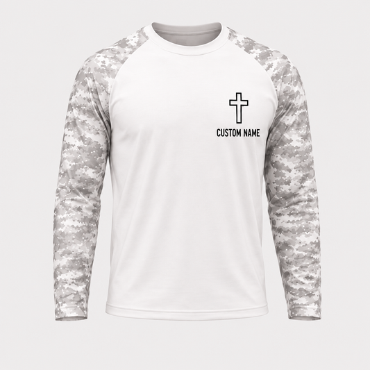 Custom Gone Fishing With Jesus Long Sleeve Shirt