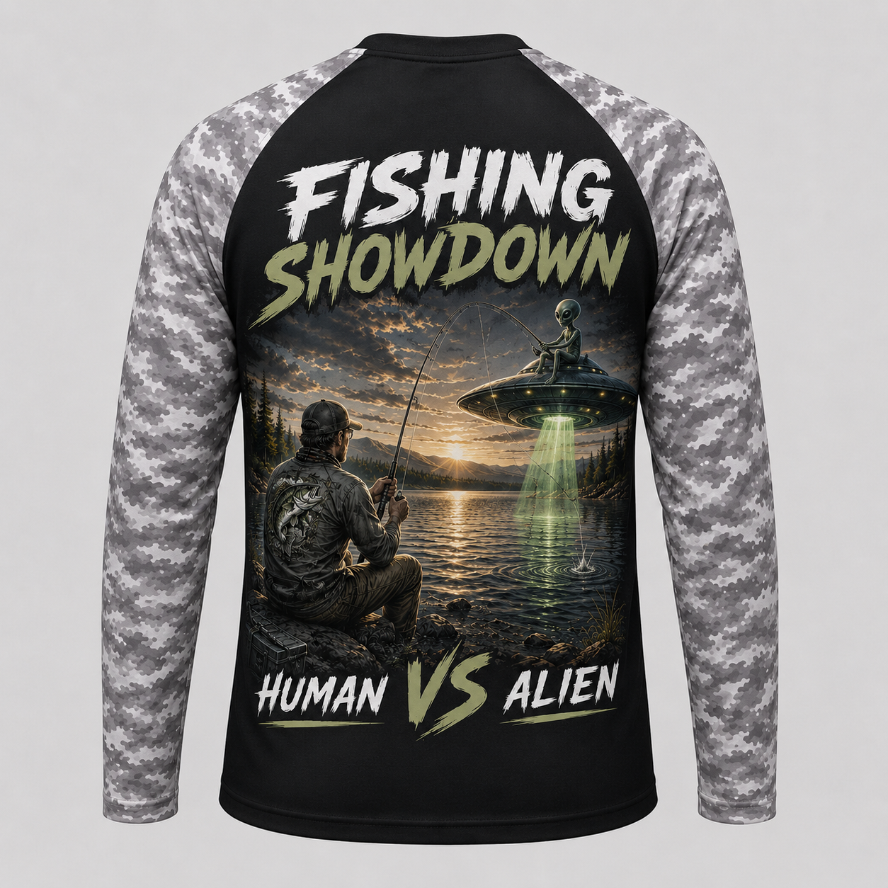 Human vs Alien Fishing Showdown
