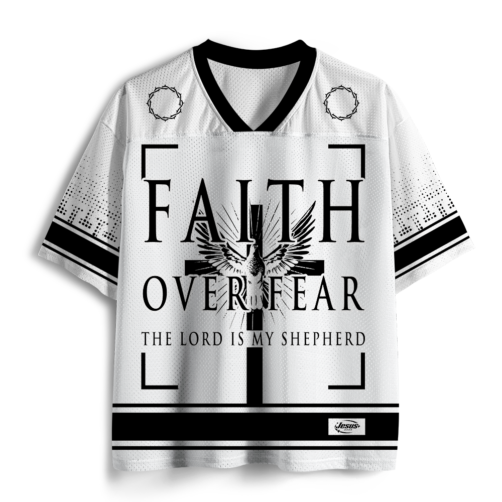 Faith Over Fear Christian Mesh Jersey