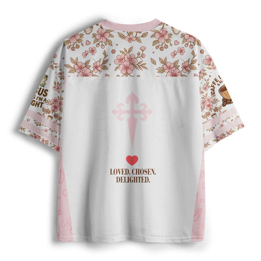 First Of All Jesus Thinks I'm A Delight Christian Mesh Jersey