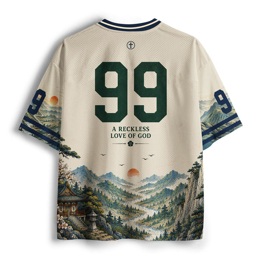 He Left The 99 To Come Find Me Christian Mesh Jersey