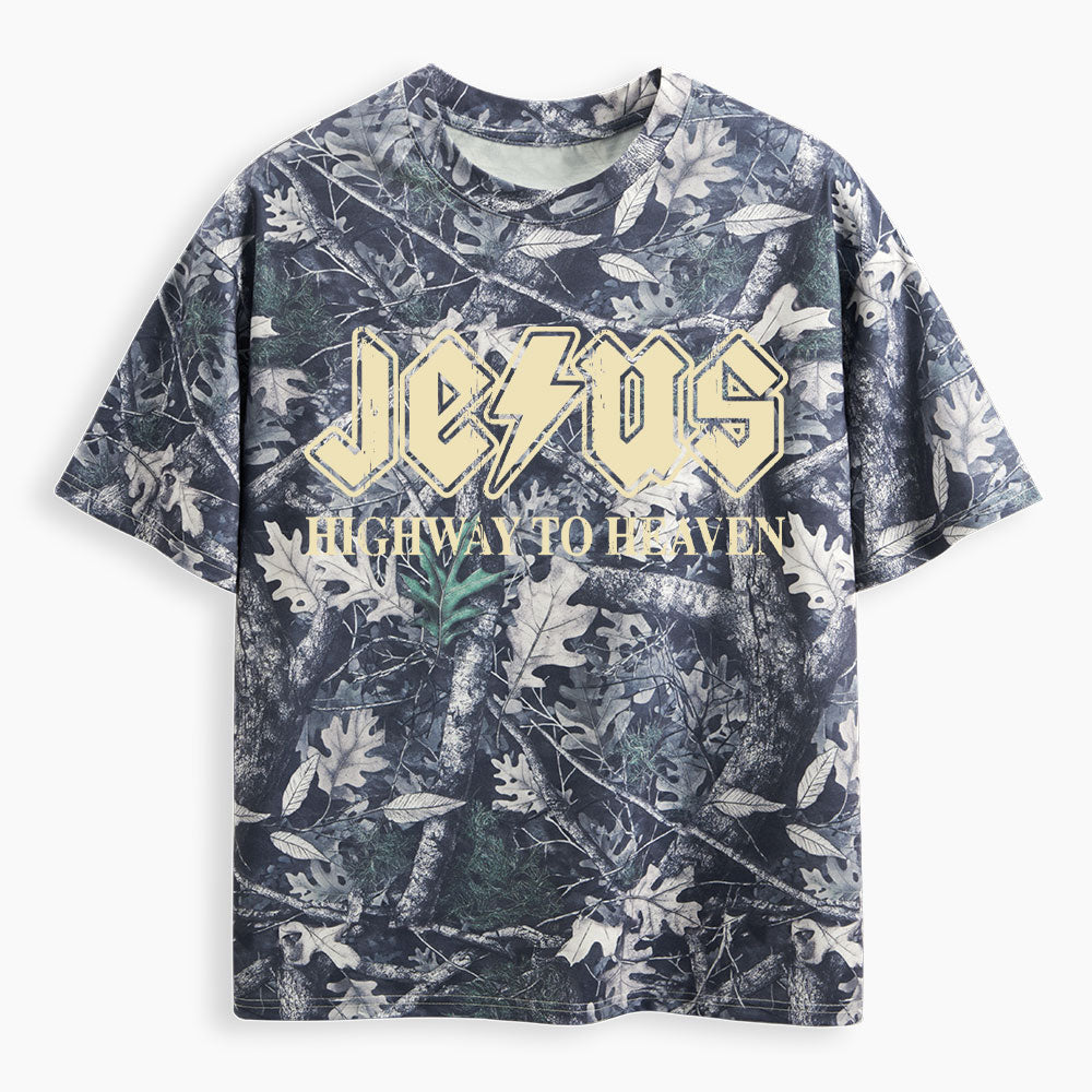 Highway To Heaven Christian Camo T-Shirt