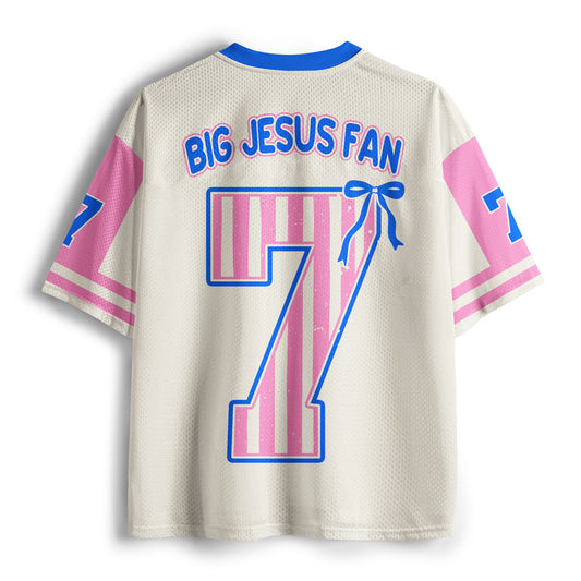 Jesus Big Fan Christian Mesh Jersey